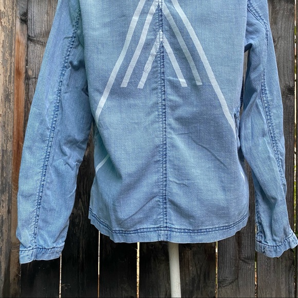Freecity woman’s top Denim shirt size Small S - Picture 13 of 16